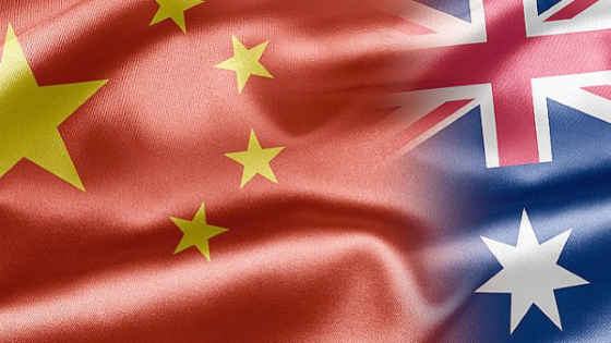 chinese investment australia flags